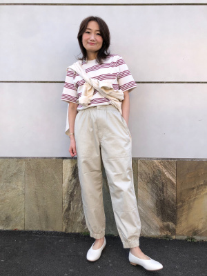 ユニクロ公式 | ボーダークルーネックTシャツ（半袖）