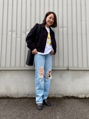 ジャージーショートジャケット UNIQLO - UNIQLO ジャージーショートジャケットの通販 by