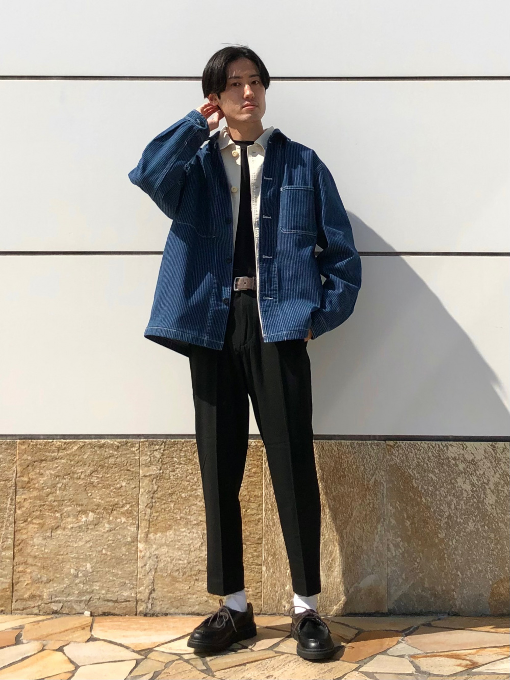 デニムワークジャケット、デニムワークパンツ セットアップ可能」の