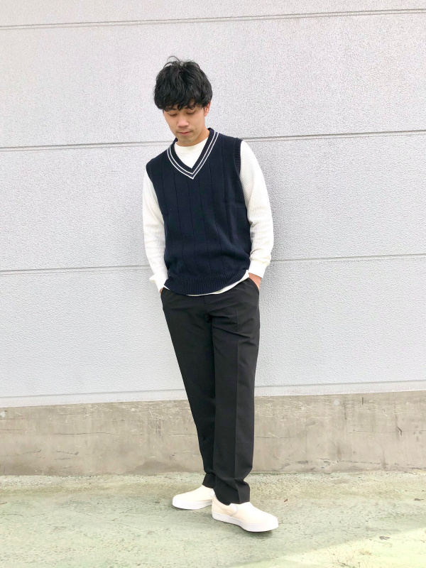 ウォッシャブルvネックベスト 男女兼用 ユニクロ