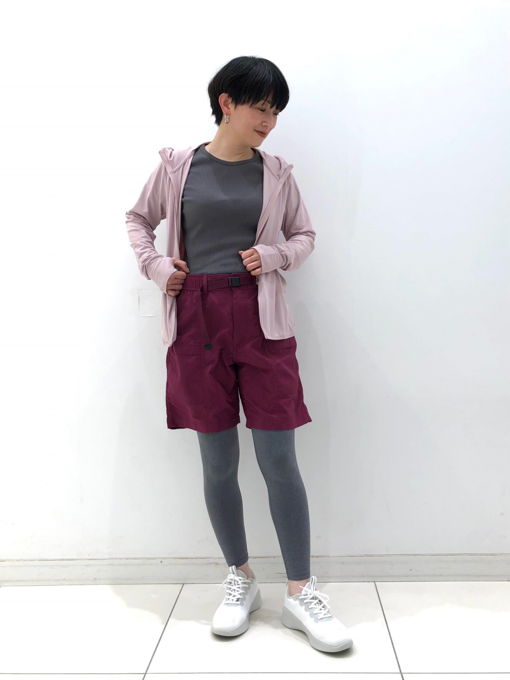 ナイロンギアショートパンツ（丈18.5～22cm）、トングサンダル