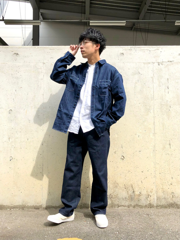 デニムワークパンツ セットアップ可能 Men ユニクロ