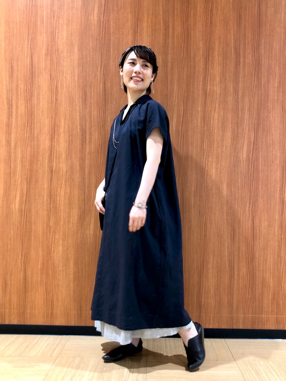 新品未使用 unfiro 【洗える】リネンレーヨン カフタンワンピースUNFILO｜【洗える】リネンレーヨン カフタンワンピース 新品未使用 unfiro 【洗える】リネンレーヨン カフタンワンピース