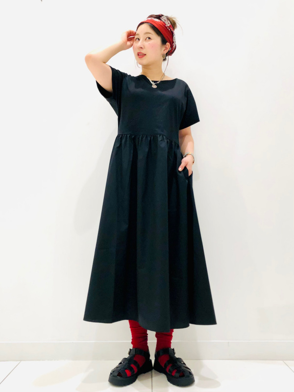 コンビネーションフレアワンピース 半袖 標準丈 111 122cm Women ユニクロ