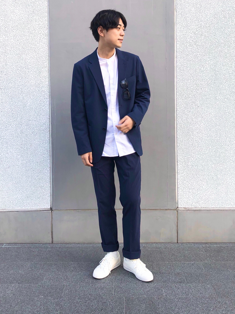 極美品✨UNIQLO 2022 感動ジャケット&パンツ ダークグレー XL - スーツ