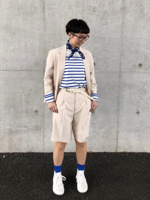 ユニクロ公式 | 感動タックイージーショートパンツ（丈22cm