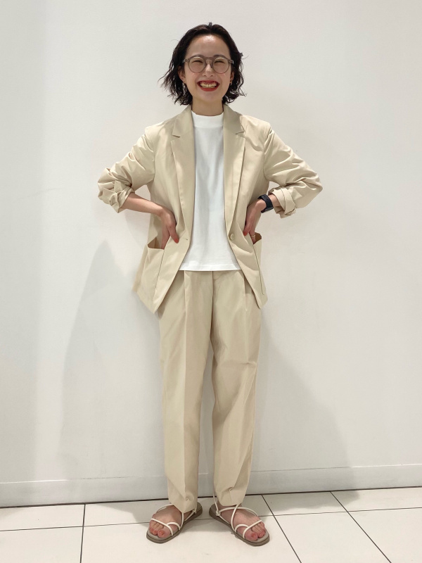 新品未使用タグ付き⭐︎UNIQLO×Theory セットアップスーツ ベージュ S 2025年最新】感動ジャケット theory メンズの人気アイテム