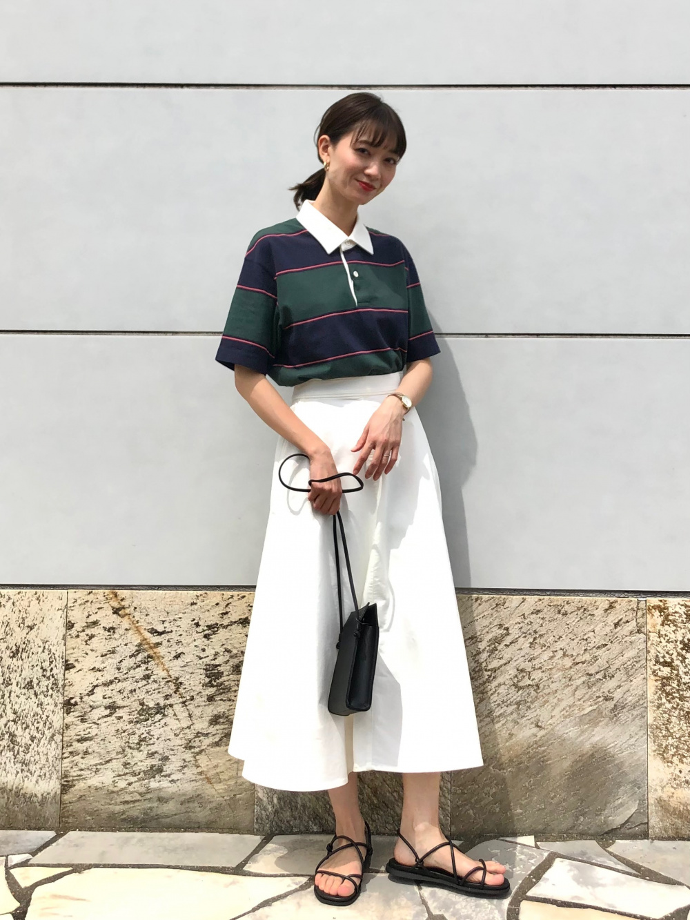 ラガーポロシャツ（半袖）、チノショートパンツ（丈24～27.5cm）」の