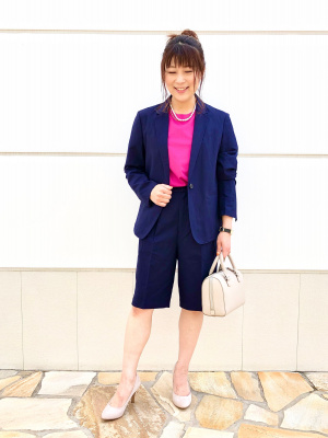 UNIQLO リネンブレンドジャケット ブルー Lサイズ 新品 - メルカリ