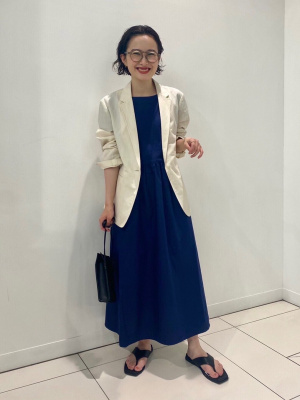新品タグ付き】UNIQLO ユニクロ リネンブレンドジャケット