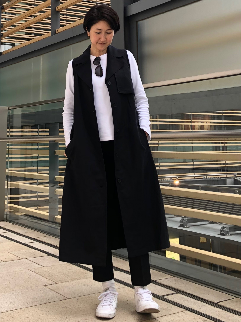 参考画像その2 スマートアンクルパンツ（2WAYストレッチ・スリムテーパード・丈