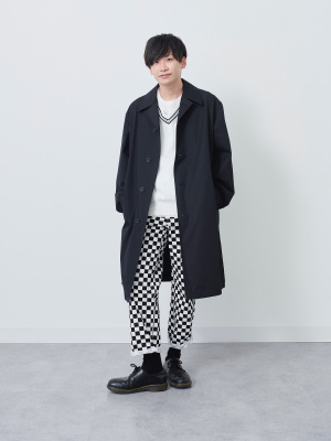 ユニクロu ステンカラーコート　M ブラック UNIQLO - UNIQLO ユニクロ ステンカラーコート バルマカーン