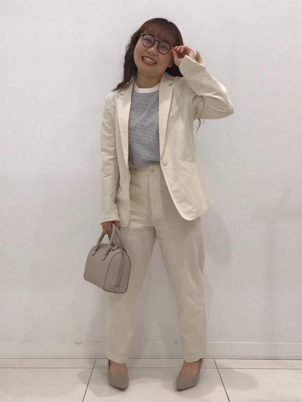 ユニクロ公式 | リネンブレンドリラックスストレートパンツ（丈