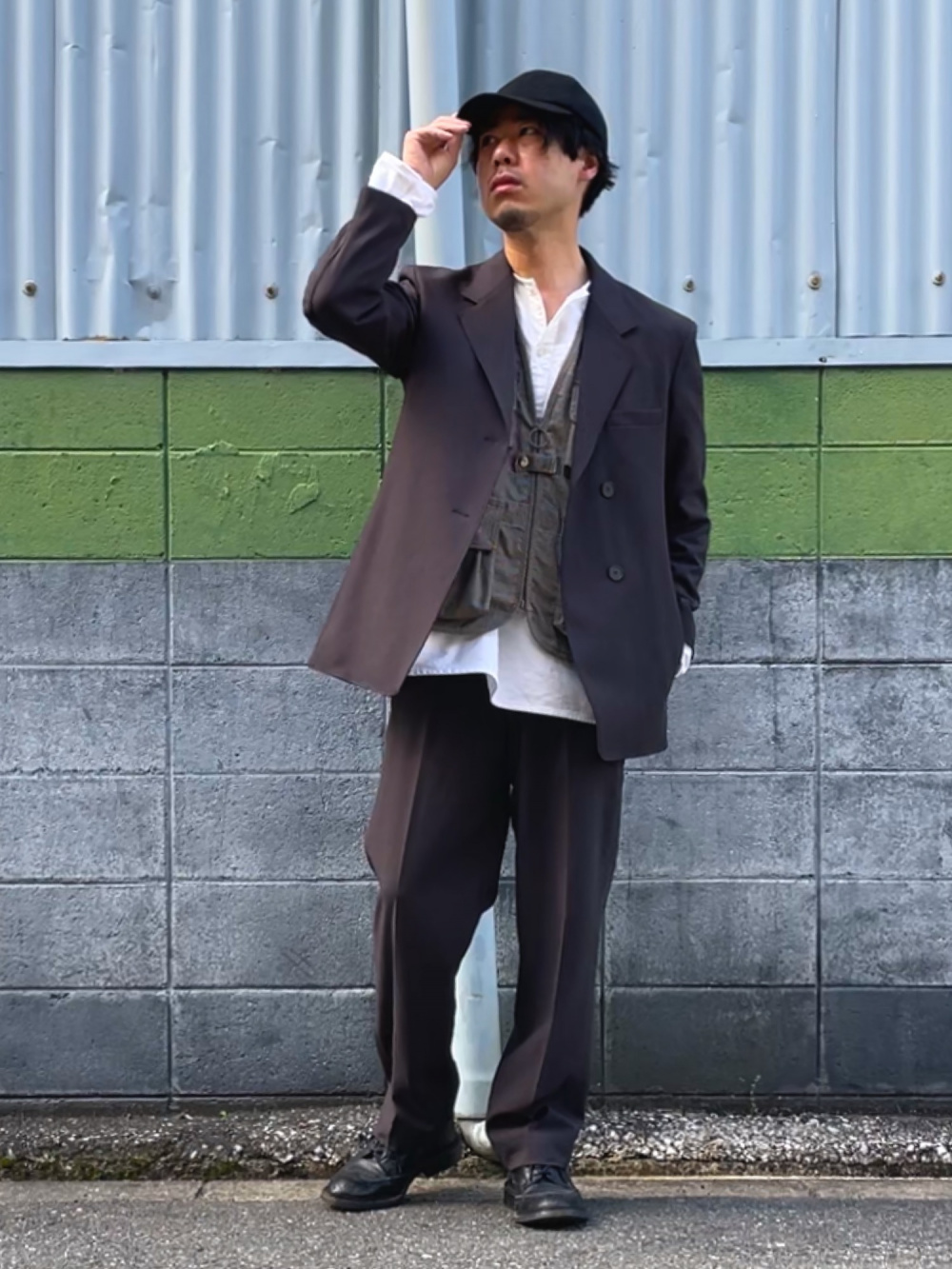 テーラードジャケット、テーラードパンツ」の着用コーディネート