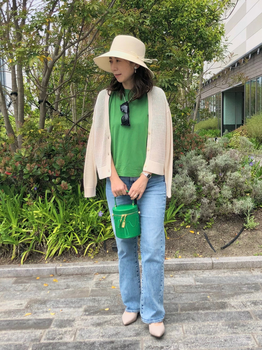 ギャザーワンピース 長袖 ガウチョパンツ の着用コーディネート ユニクロ