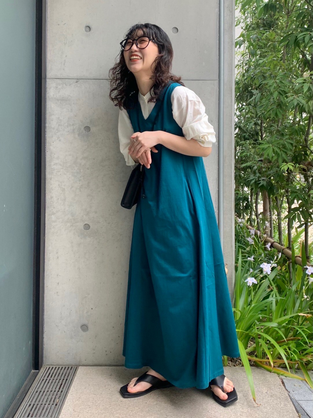 マーセライズコットンAラインワンピース（ノースリーブ・標準丈・120