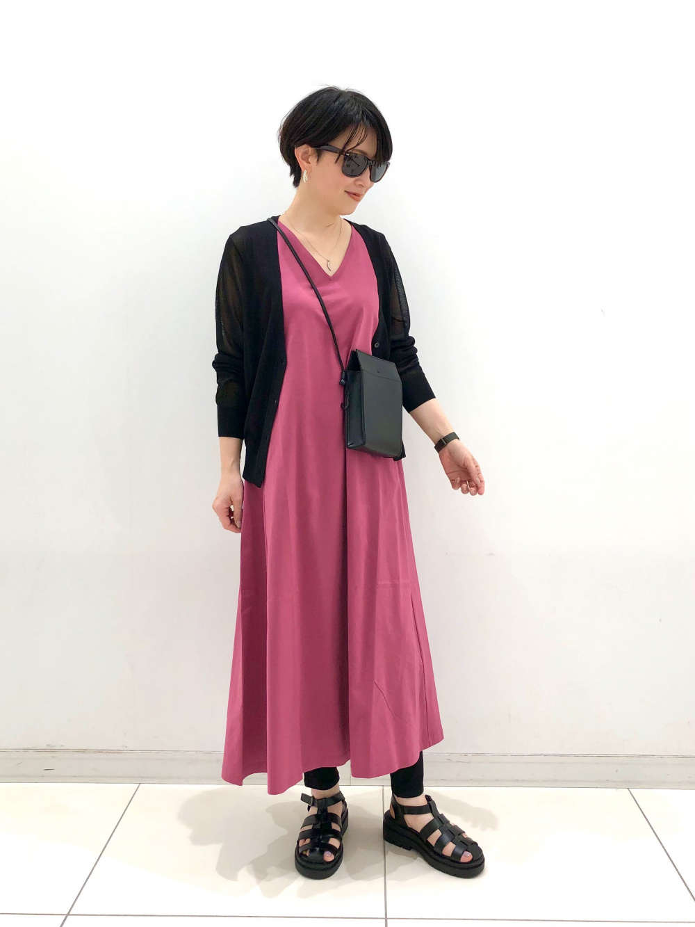 マーガレットタータン ノースリーブワンピース アカ Recommended Summer Dresses2 | Merlette NYC(マーレット)日本