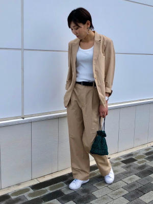 UNIQLO リネンブレンドジャケット　オフホワイト　Sサイズ　新品 ユニクロ公式 | リネンブレンドジャケット