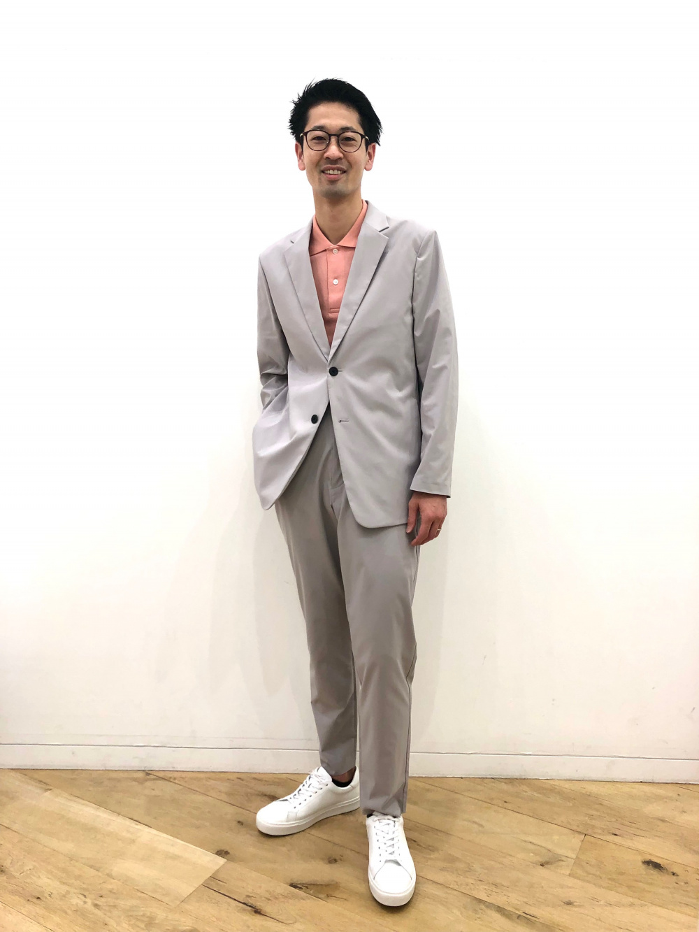感動ジャケット セットアップ可能、感動イージーパンツ （丈標準72
