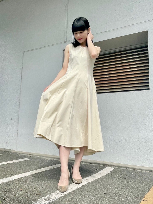 ウルトラストレッチフレアロングワンピース ノースリーブ Women ユニクロ