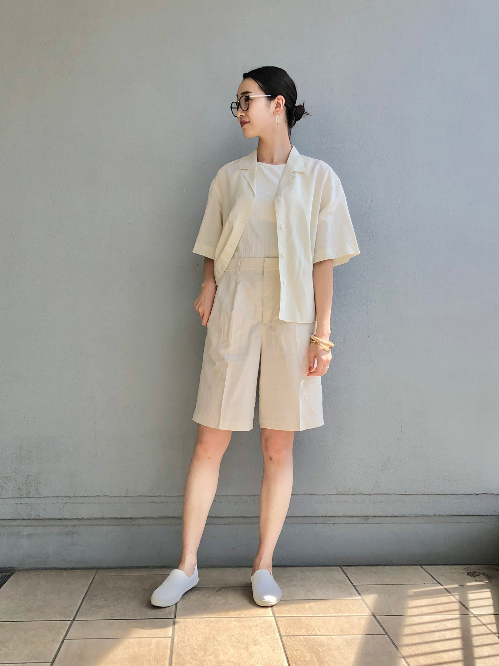 洗えるミックスコーデ♡PLST ノーカラージャケット ユニクロ ストレッチパンツ 洗えるミックスコーデ♡PLST ノーカラージャケット ユニクロ