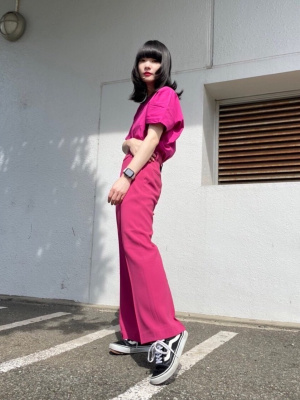 ユニクロ公式 | ドレープフレアパンツ（丈標準68～70cm）