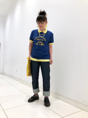 ユニクロ +J ジルサンダー ウールブレンドスリムパンツ ネイビー