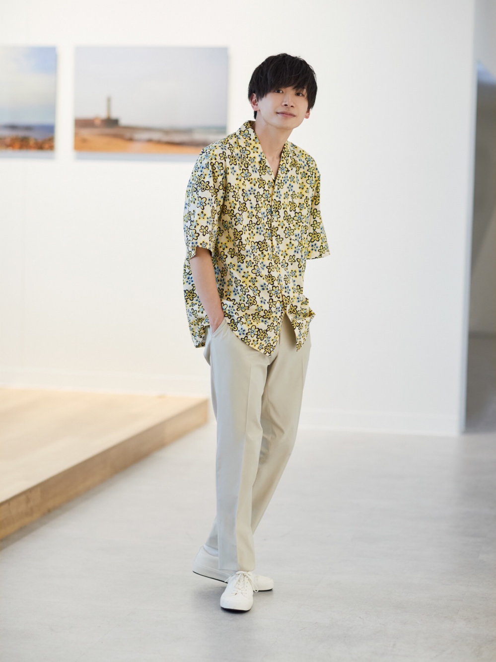 UNIQLO×MARNI わずらわしい オーバーサイズオープンカラーシャツ 半袖 