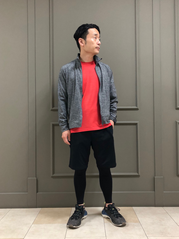 エアリズムUVカットパフォーマンスサポートタイツ（メンズ）の着用