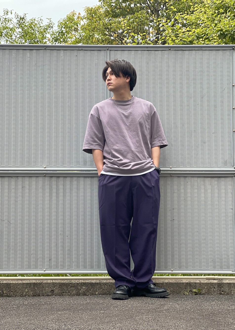 UNIQLO×MARNI ワイドフィットタックパンツ Mサイズ ブルー(無地) 新品未使用ユニクロ×マルニ コーデュロイワイドフィットタック