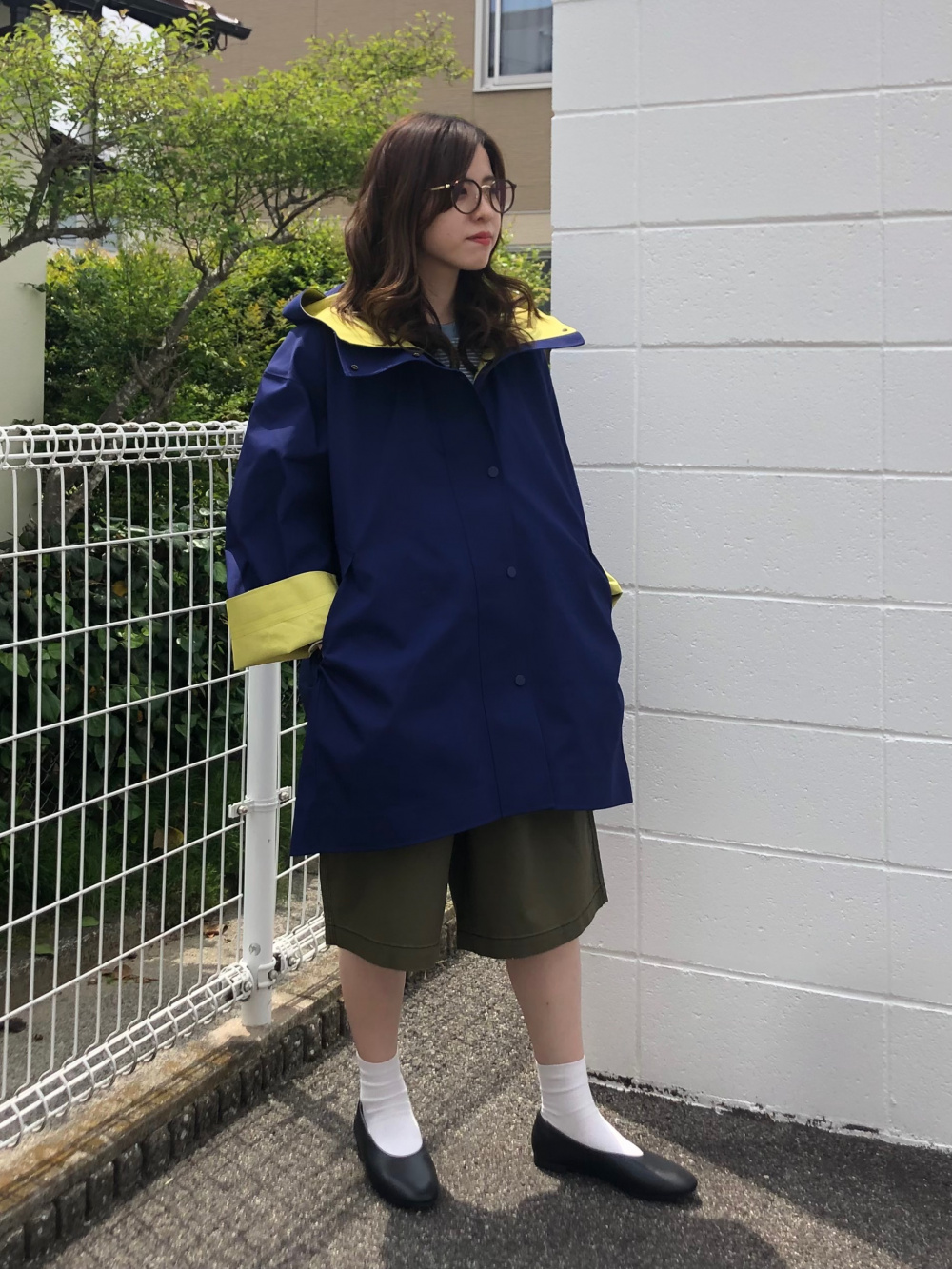 UNIQLO×MARNI☆ブロックテック ハーフコート ネイビー XSyellow - その他