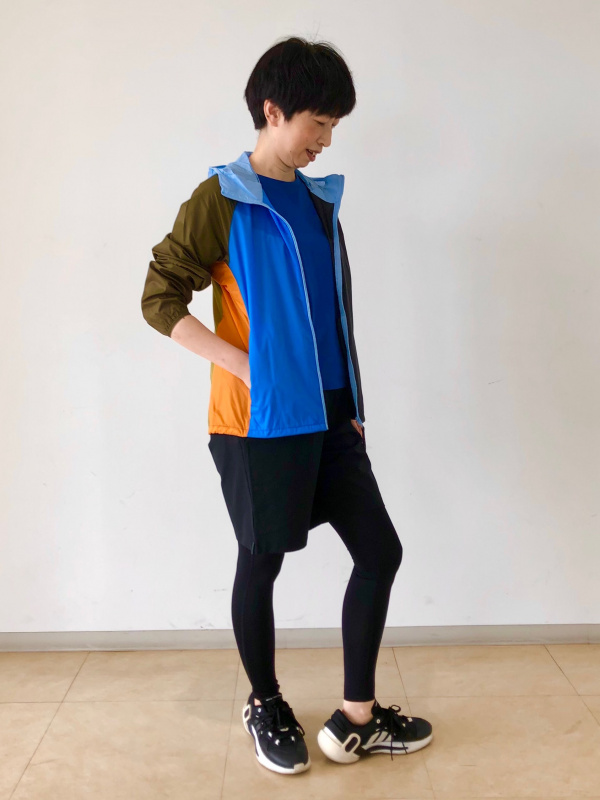 エアリズムUVカットパフォーマンスサポートタイツ（メンズ）の着用