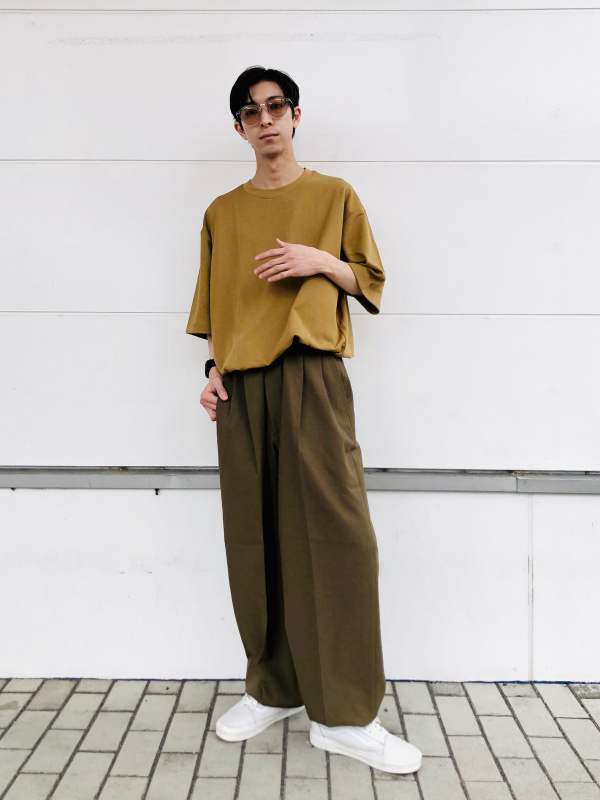 UNIQLO \u0026 MARNI  ワイドフィットタックパンツ　タグ付き