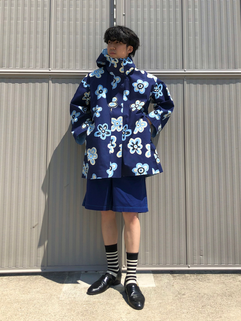 極美品ユニクロMARNI セットアップネイビー