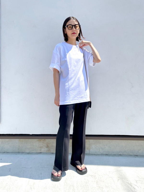 ユニクロ公式 | エアリズムコットンオーバーサイズTシャツ(5分袖)