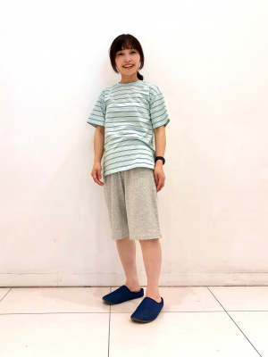 ユニクロ公式 | エアリズムコットンブレンドセット（ボーダー・半袖）