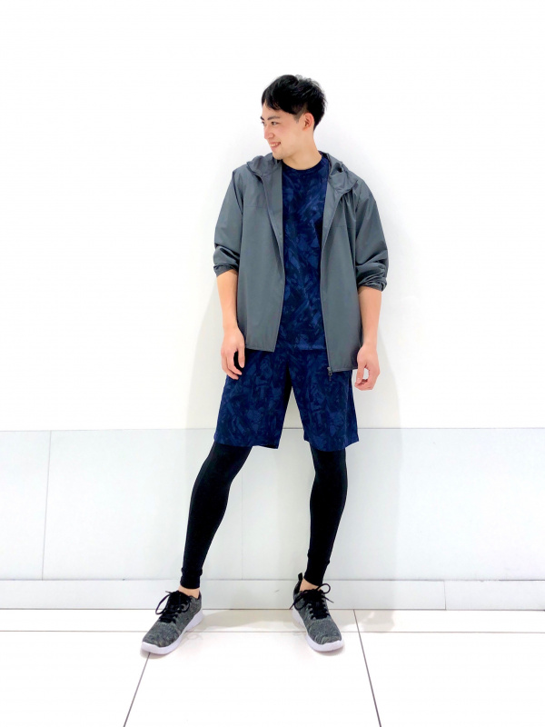 エアリズムUVカットパフォーマンスサポートタイツ（メンズ）の着用