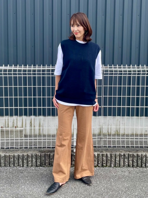 ◆【ウォッシャブル】綿ポリリブ見えクルーベスト 1_249e4d9f-1c33-4b1d-98a1-