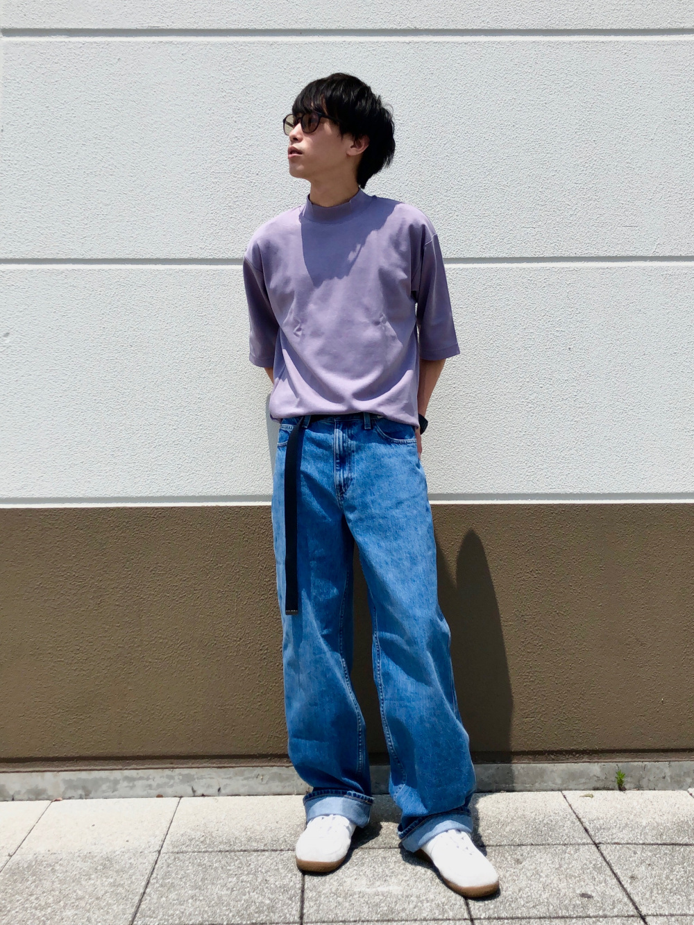 コーチジャケット シューカットジーンズ の着用コーディネート ユニクロ