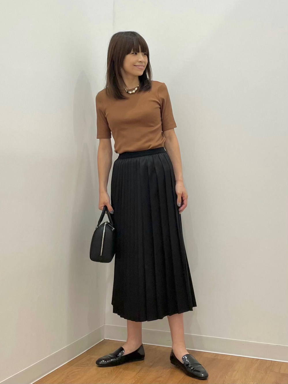 UNIQLO 女児 ロングスカート プリーツスカート 150㌢ - スカート