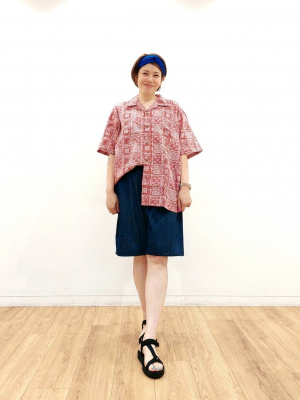 とーページ ユニクロ公式 | カットソーイージーショートパンツ（デニム）