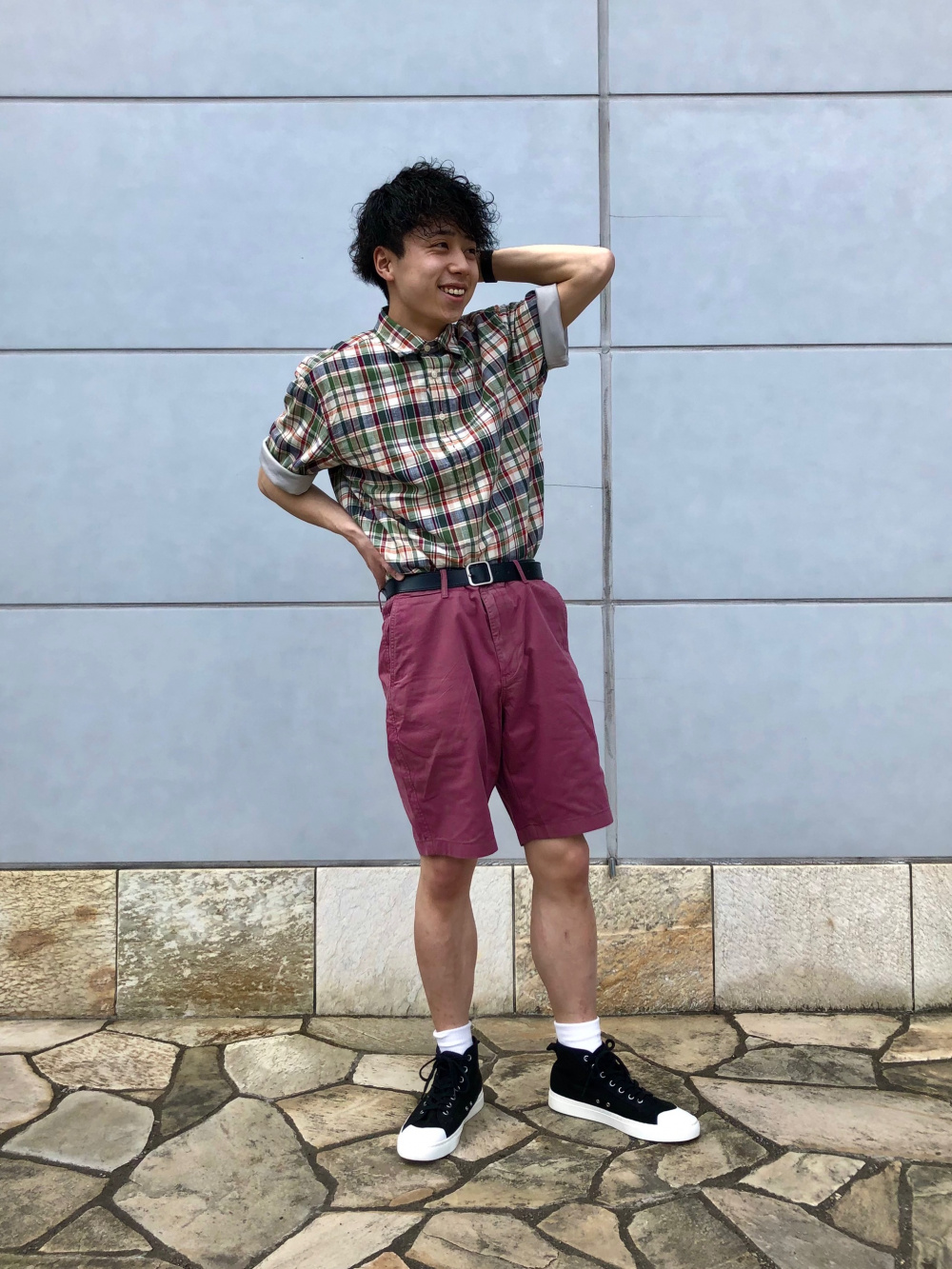 ユニクロ ユニクロc シャツ ショーツ サンダル コーデ uniqlo ユニクロ ユニクロc シャツ ショーツ サンダル コーデ uniqlo