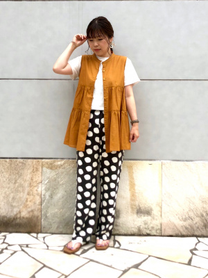 ロエベ コットン混ジャージー クロップドTシャツ ノット付き ユニクロ公式 | スラブジャージークロップドT（半袖）