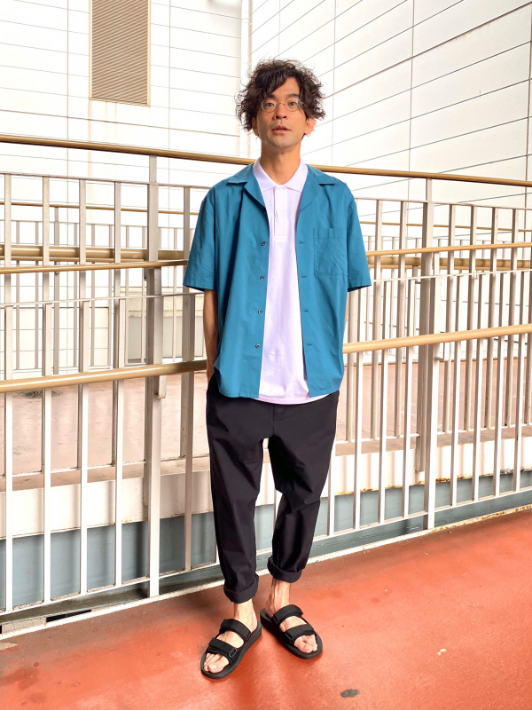 リラックスフィットVネックTシャツ（半袖）、感動シャツジャケット