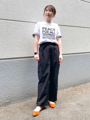 ユニクロ公式 | スラブジャージーボーダークロップドT（半袖）