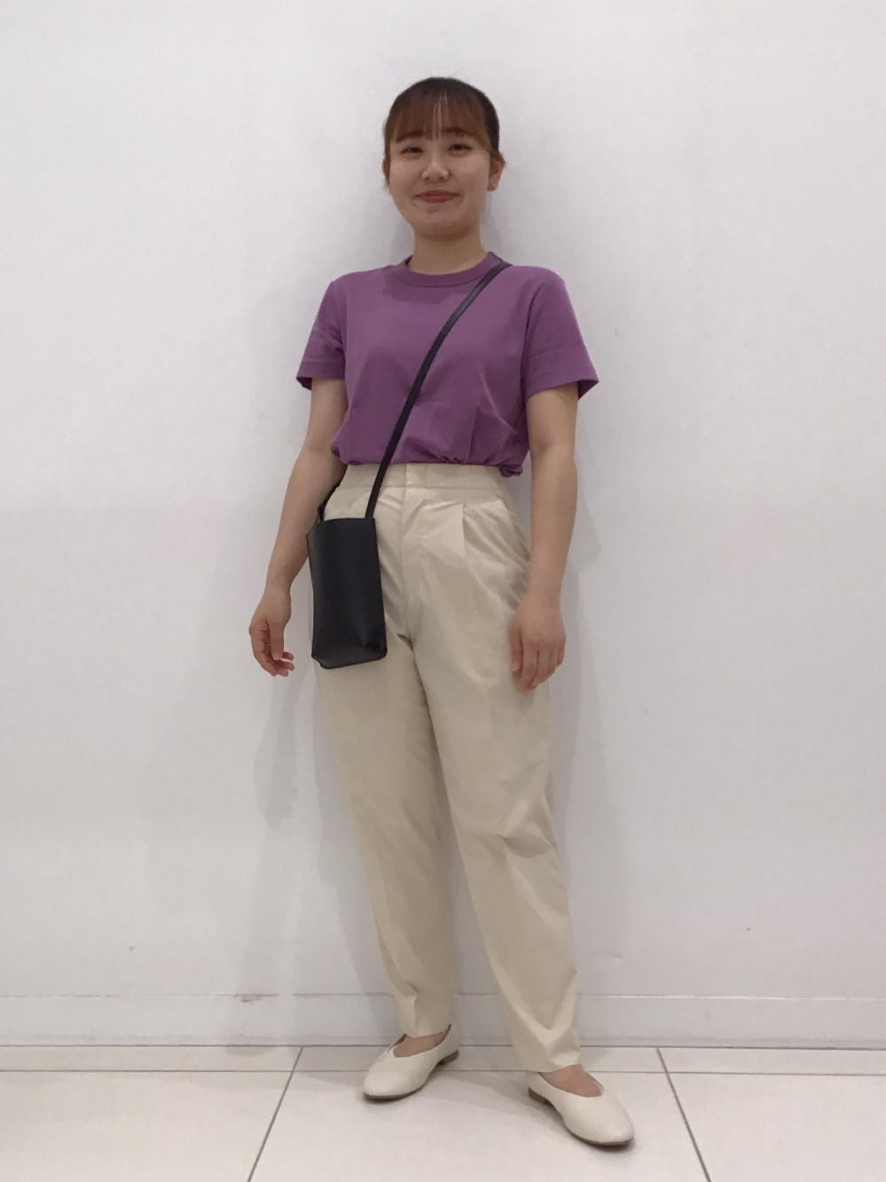 感動タックイージーパンツ セットアップ可能」の着用コーディネート