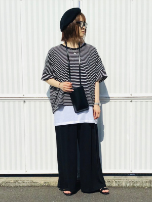 ◾️新品　ユニクロ×ロンハーマン「エアリズムコットンクルーネックT」　Sサイズ UNIQLO - ユニクロ ロンハーマン エアリズムコットンクルー