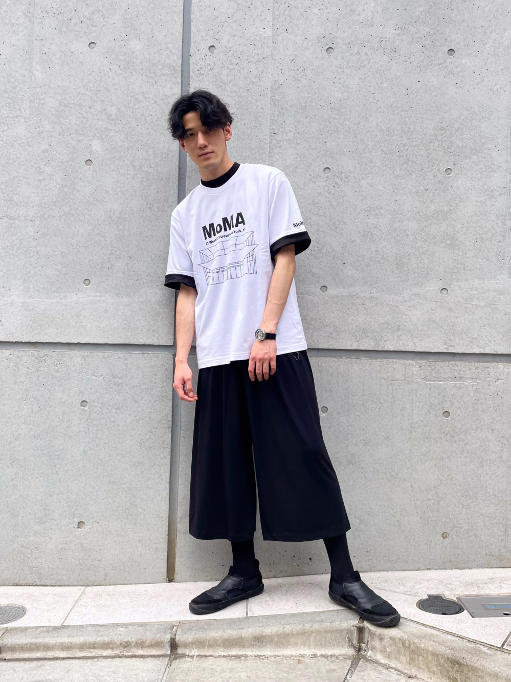 ギャザーワイドパンツ 丈標準59 61cm の着用コーディネート ユニクロ