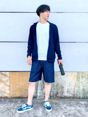 ユニクロ公式 | カットソーイージーショートパンツ（デニム）