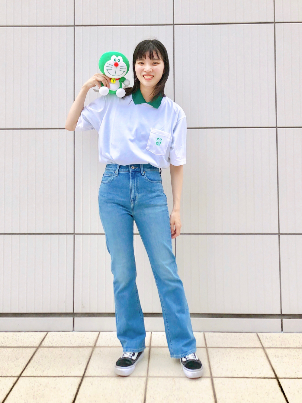 ドラえもん サステナモード クルーネックTシャツ（半袖